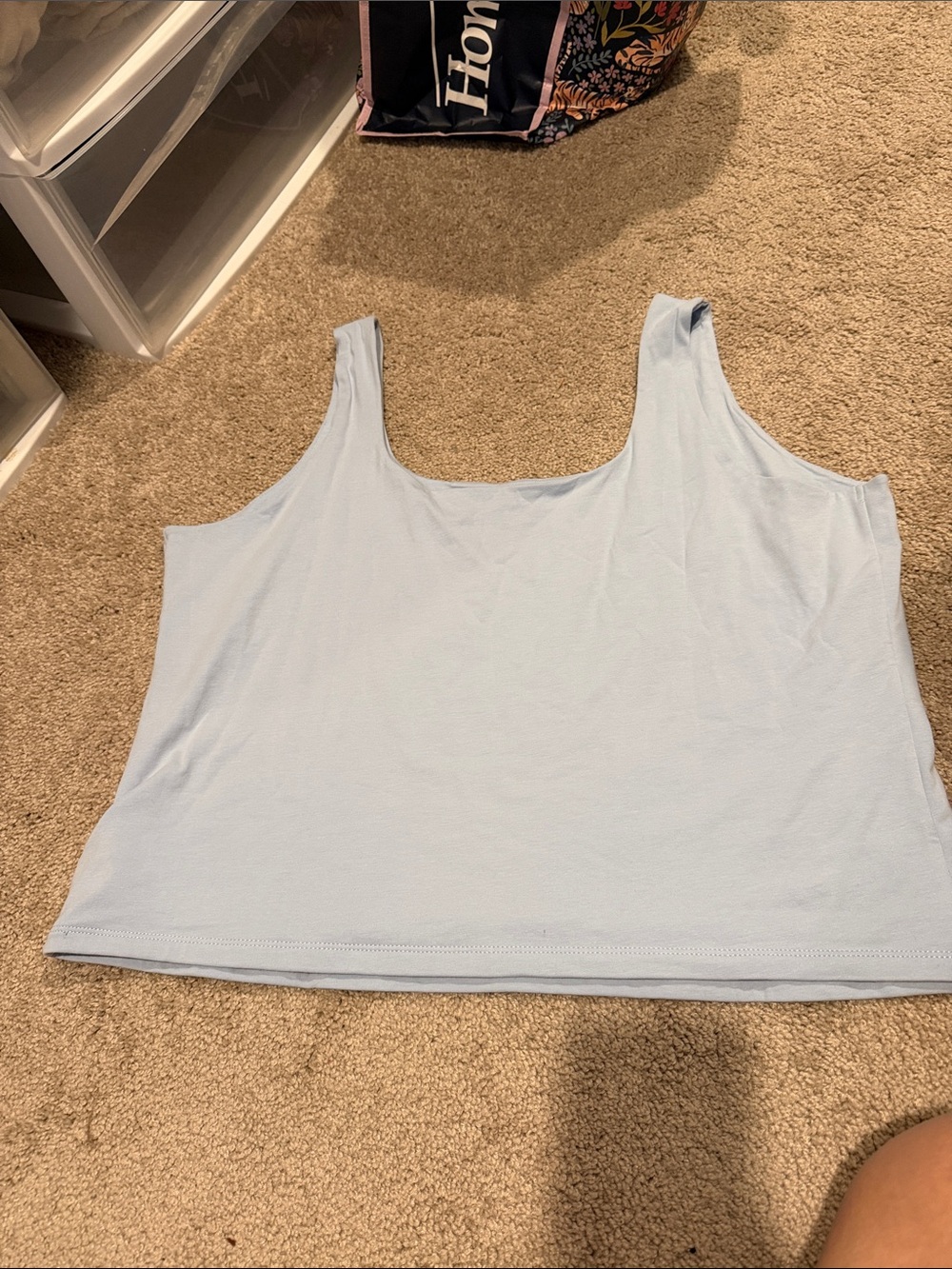 Old Navy Pale Blue Scoop Neck Tank